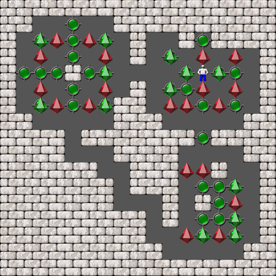 Sokoban Bugs550 collection level 55